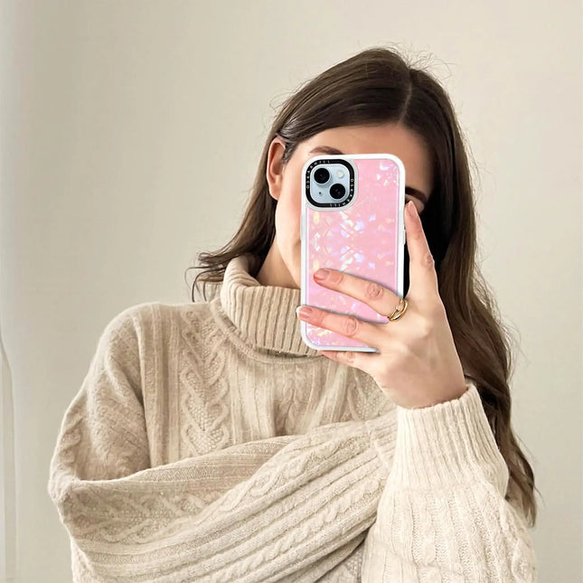 iPhone 15 Case Classic — Blush Prism Pearl