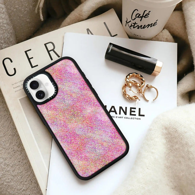 iPhone 16 Plus Case Elite — Pink Glitter