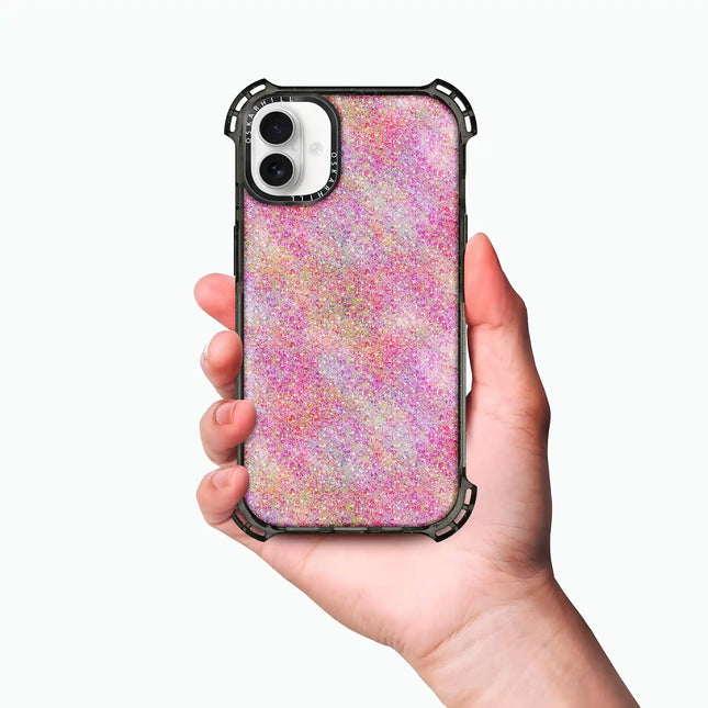 iPhone 16 Case Bounce — Pink Glitter