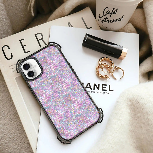 iPhone 16 Plus Case Bounce — Pastel Twilight Glitter