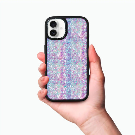 iPhone 16 Case Elite — Pastel Purple-Blue Glitter