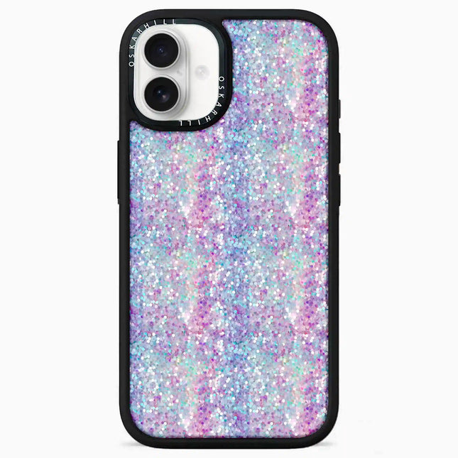 iPhone 16 Plus Case Elite — Pastel Purple-Blue Glitter