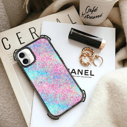 iPhone 16 Plus Case Bounce — Multicolor Glitter