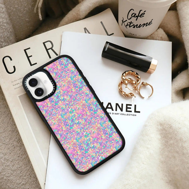 iPhone 16 Plus Case Elite — Rainbow Dream Glitter