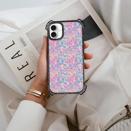 iPhone 16 Case Bounce — Rainbow Dream Glitter