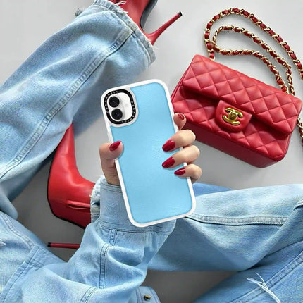 iPhone 16 Case Classic Leather — Sky Blue