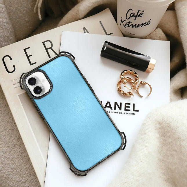 iPhone 16 Plus Case Bounce Leather — Sky Blue