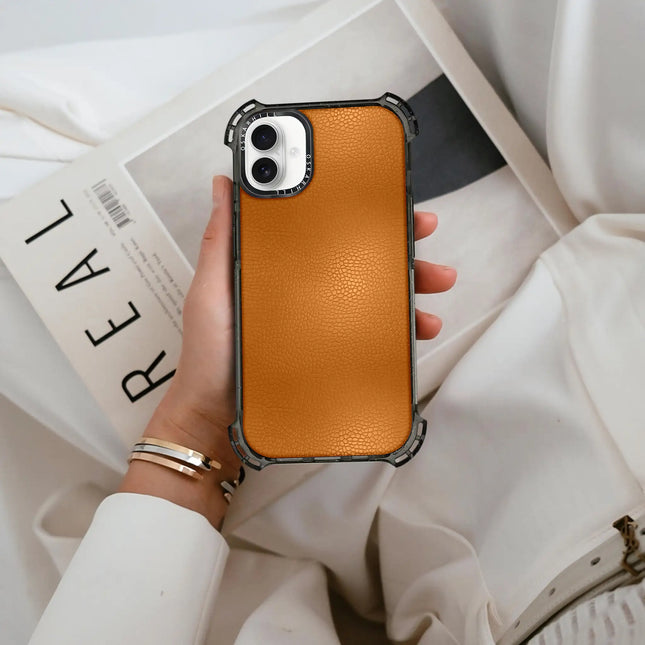 iPhone 16 Case Bounce Leather — Ruddy Brown