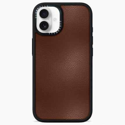 iPhone 16 Case Elite Leather — Crater Brown