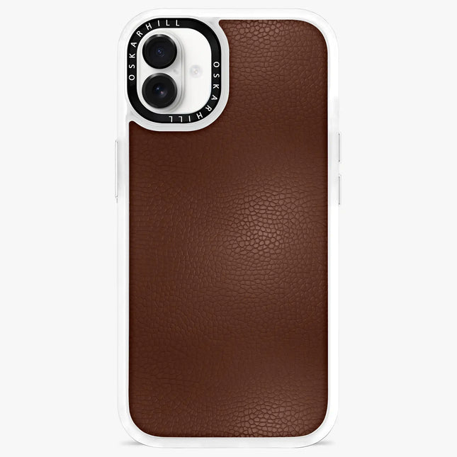 iPhone 16 Case Classic Leather — Crater Brown