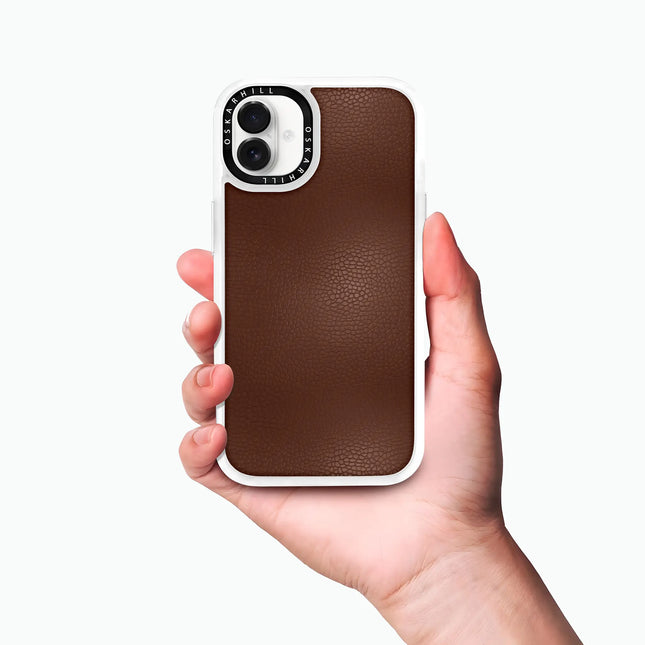 iPhone 16 Plus Case Classic Leather — Crater Brown