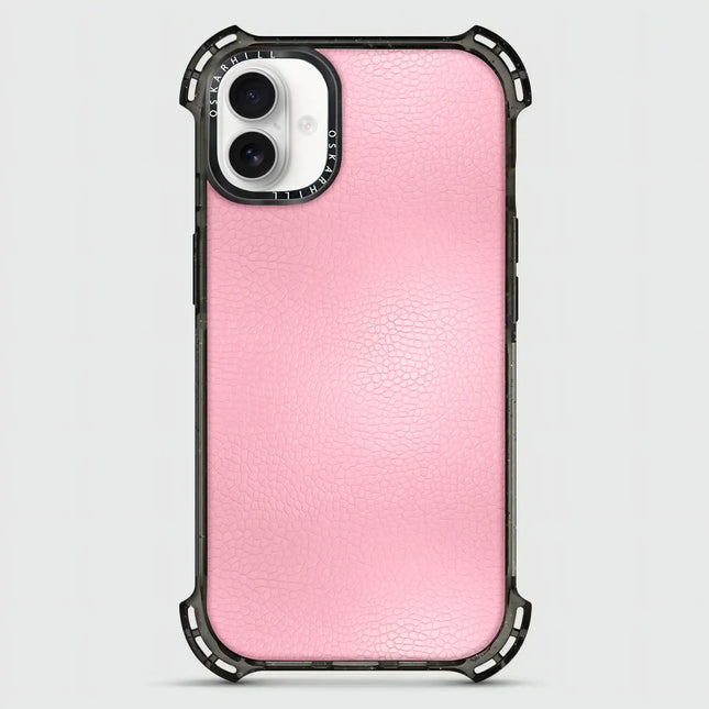 iPhone 16 Case Bounce Leather — Baby Pink