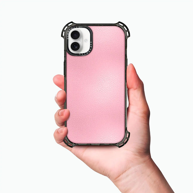 iPhone 16 Plus Case Bounce Leather — Baby Pink