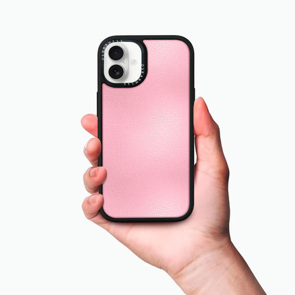 iPhone 16 Case Elite Leather — Bubble Baby Pink