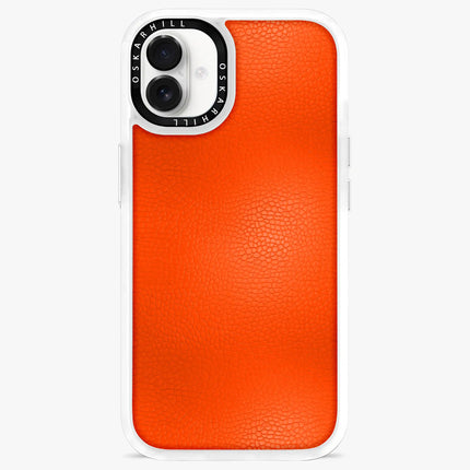 iPhone 16 Plus Case Classic Leather — Reddish Orange