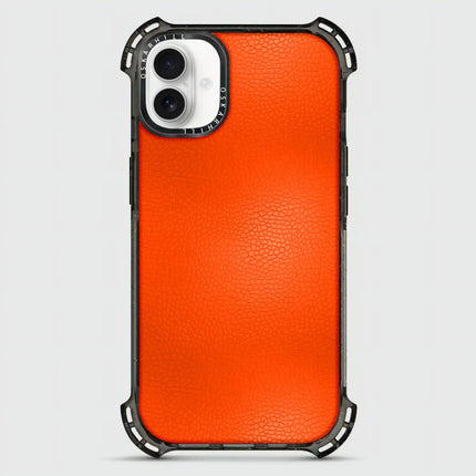 iPhone 16 Plus Case Bounce Leather — Reddish Orange