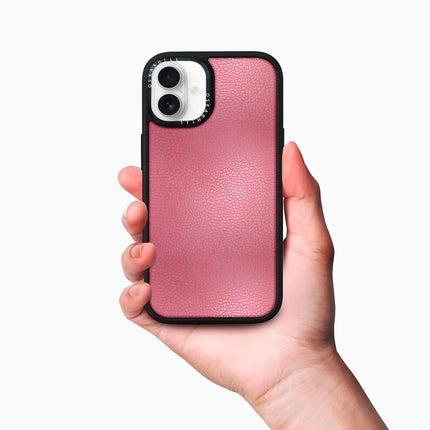 iPhone 16 Case Elite Leather — Dirty Pink