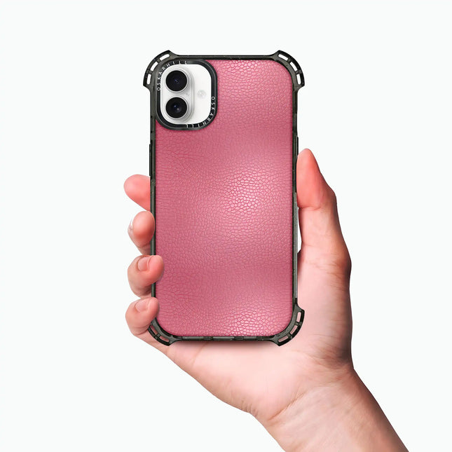 iPhone 16 Plus Case Bounce Leather — Dirty Pink