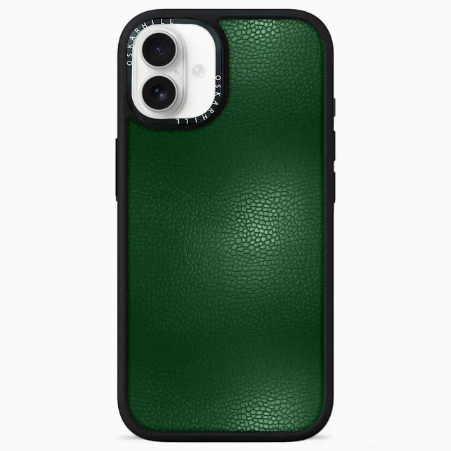 iPhone 16 Case Elite Leather — Dark Green