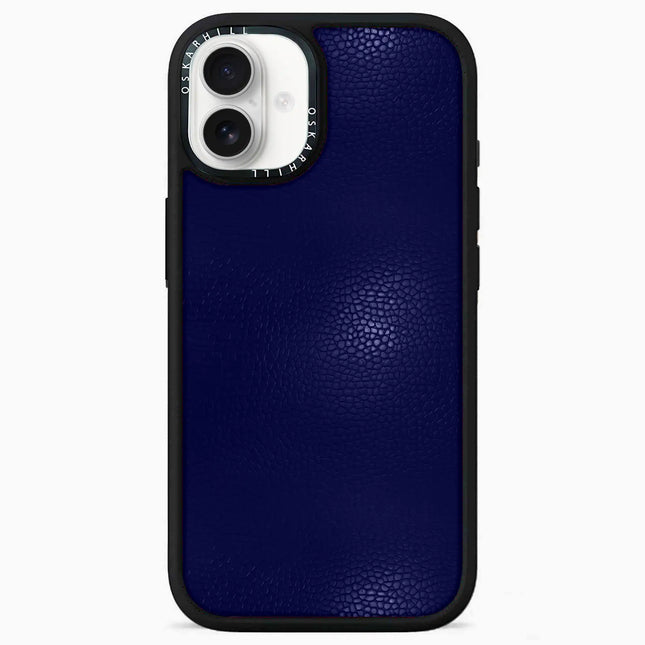 iPhone 16 Case Elite Leather — Night Blue