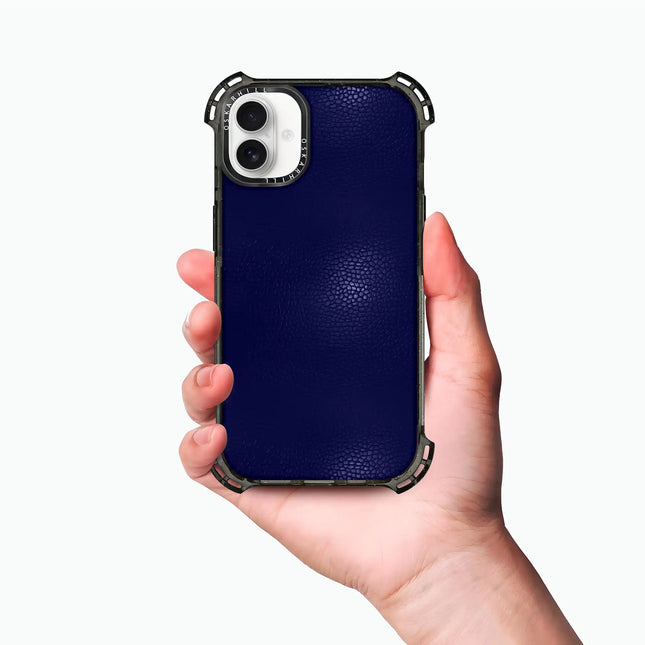 iPhone 16 Case Bounce Leather — Night Blue