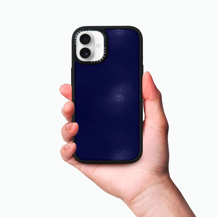 iPhone 16 Case Elite Leather — Night Blue