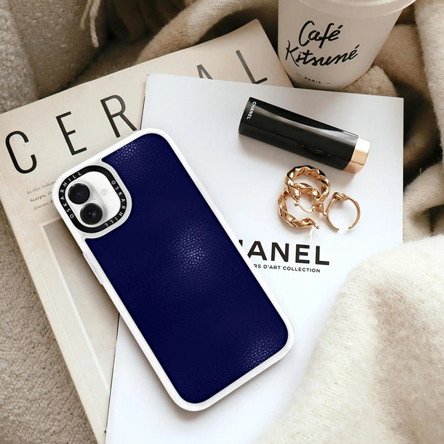 iPhone 16 Case Classic Leather — Night Blue