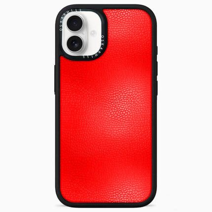 iPhone 16 Plus Case Elite Leather — Valentine Red