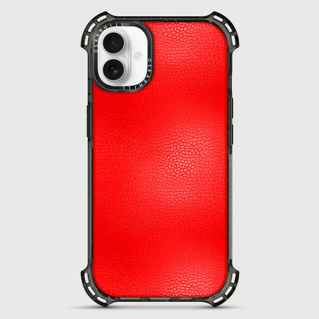 iPhone 16 Case Bounce Leather — Valentine Red