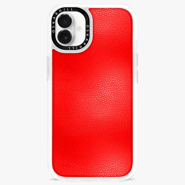 iPhone 16 Case Classic Leather — Valentine Red