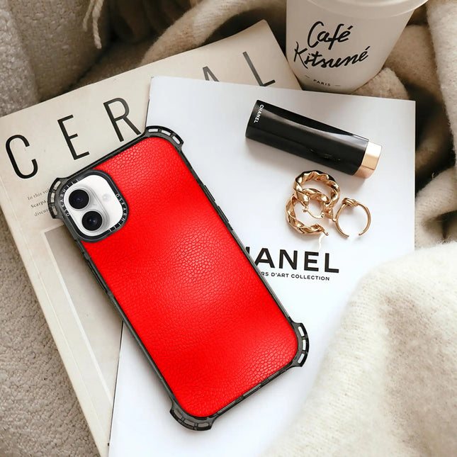 iPhone 16 Plus Case Bounce Leather — Valentine Red