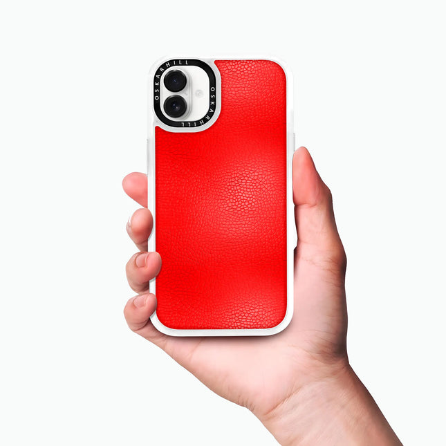 iPhone 16 Plus Case Classic Leather — Valentine Red