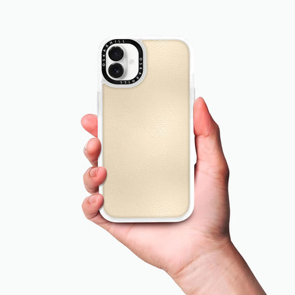 iPhone 16 Case Classic Leather — Almond