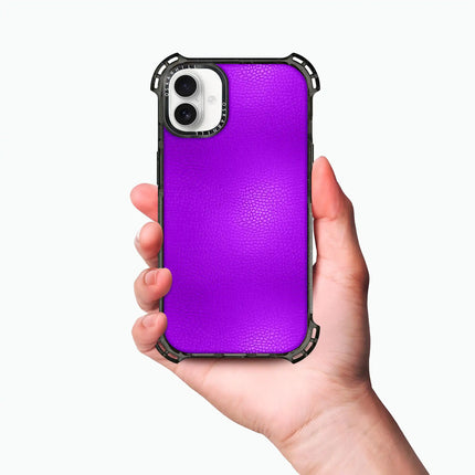 iPhone 16 Plus Case Bounce Leather — Dark Violet