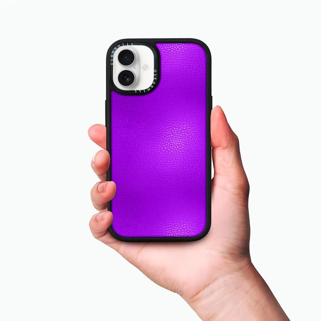 iPhone 16 Plus Case Elite Leather — Dark Violet