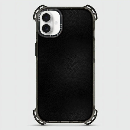 iPhone 16 Case Bounce Leather — Smoky Black