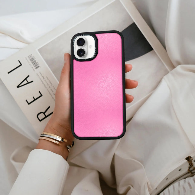 iPhone 16 Case Elite Leather — Persian Pink