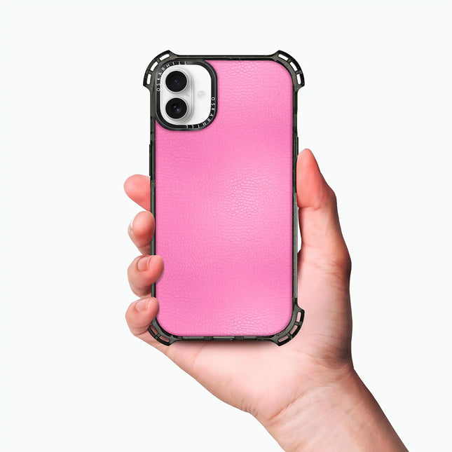 iPhone 16 Case Bounce Leather — Persian Pink