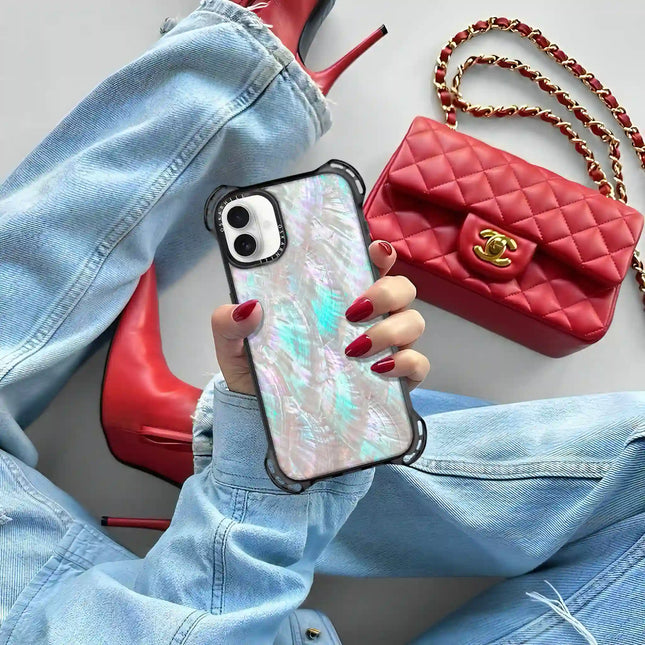 iPhone 16 Plus Case Bounce — Mother of Pearl