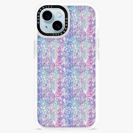 iPhone 15 Plus Case Classic — Pastel Purple-Blue Glitter