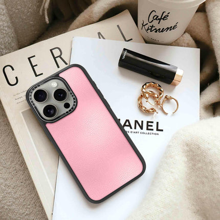 iPhone 16 Pro Max Case Elite Leather — Baby Pink Oskar Hill.