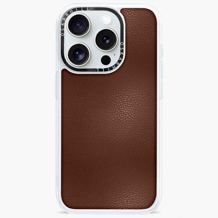 iPhone 16 Pro Max Case Classic Leather — Crater Brown Oskar Hill.
