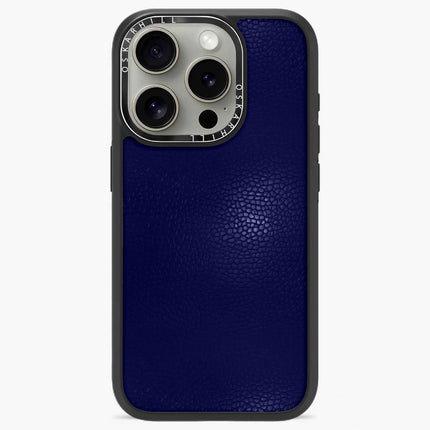 iPhone 16 Pro Max Case Elite Leather — Night Blue Oskar Hill.
