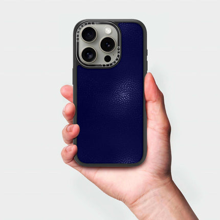 iPhone 16 Pro Max Case Elite Leather — Night Blue Oskar Hill.