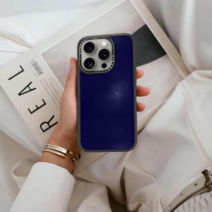 iPhone 16 Pro Max Case Elite Leather — Night Blue Oskar Hill.