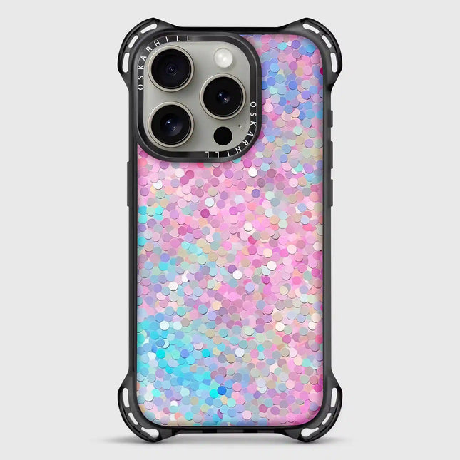 iPhone 16 Pro Case Bounce — Pastel Multicolor Glitter Oskar Hill.