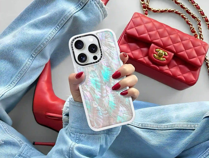 iPhone 13 Pro Case Classic — Mother of Pearl Oskar Hill.